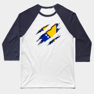 Bosnia and Herzegovina Shredding Baseball T-Shirt